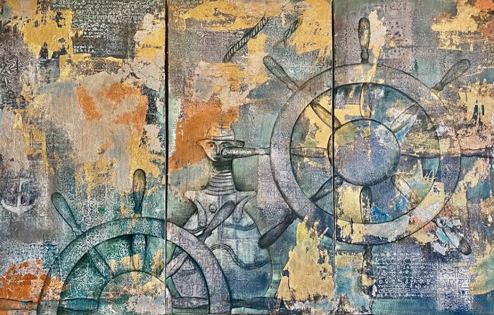 Experience Pantea Mahrou’s unique artworks blending architecture, spiritual symbols, and vibrant colours for a calming, contemporary impact.