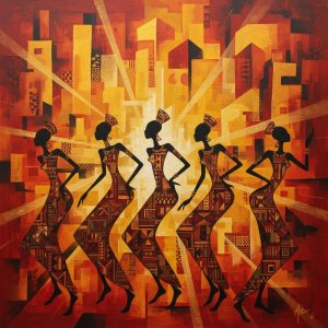 Kwame Ndlovu- Beloved Sisters -Mixed Media-Occhi Arts & Entertainment – PR Agency Showcasing Visual Artists and Creatives