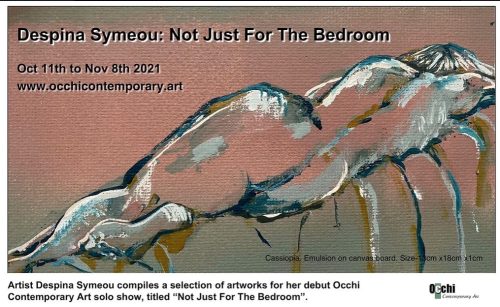 This was Despina Symeou solo Occhi debut.Despina Symeou is a Painter~Printmaker who lives and works in London. After the study of art forms focusing on fine art, printmaking and photography, Despina specialized in Jewellery Design, gaining a B.A.Hons Degree from Middlesex University..