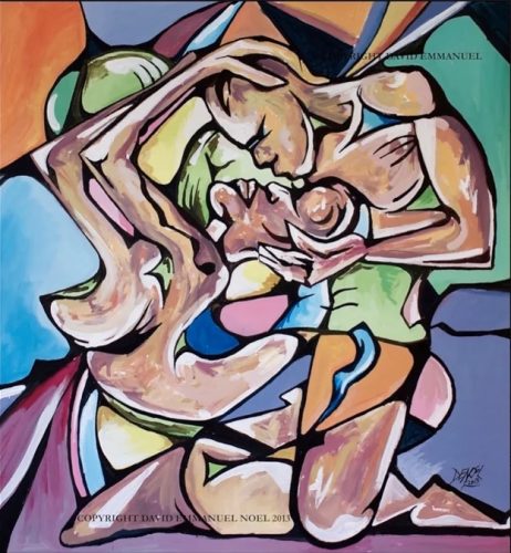 EveAdam- Togetherness (Acrylic on Canvas -100 x100cm)