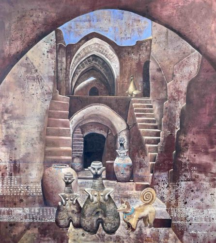 The Sense of Amlash - Mixed Media 160 x180 cm